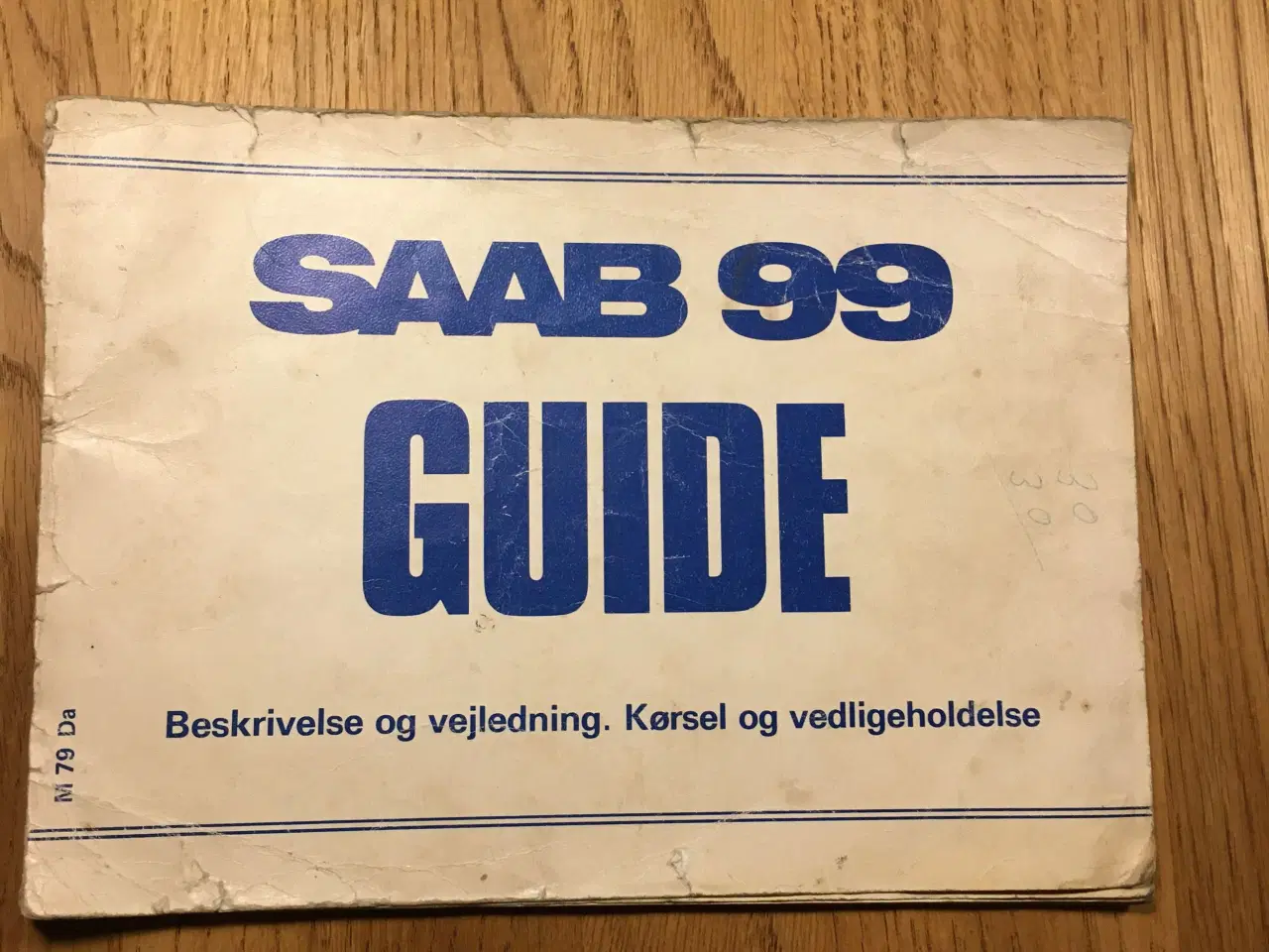 Billede 1 - SAAB 99 instruktionsbog