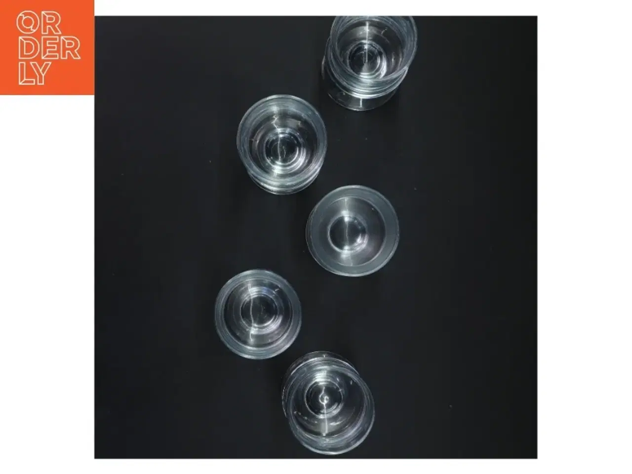 Billede 2 - Holmegaard - Set med fem klare glas (str. 6x12 cm)