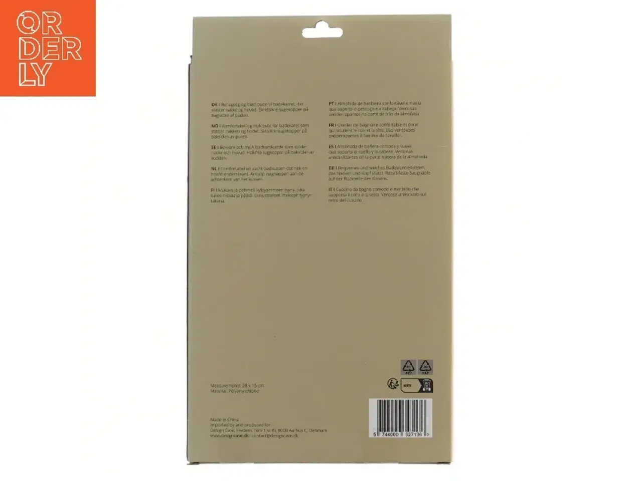 Billede 2 - Oppustelig badepude fra Design Cave (str. 29x19 cm)