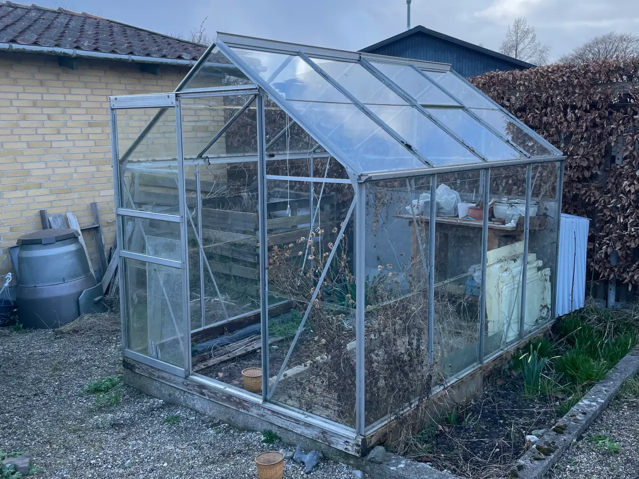 Billede 1 - Drivhus, alu - nedtaget