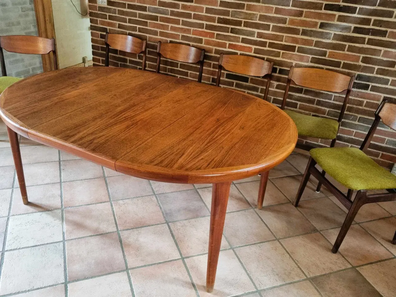 Billede 5 - Spisestuebord + stole TEAK