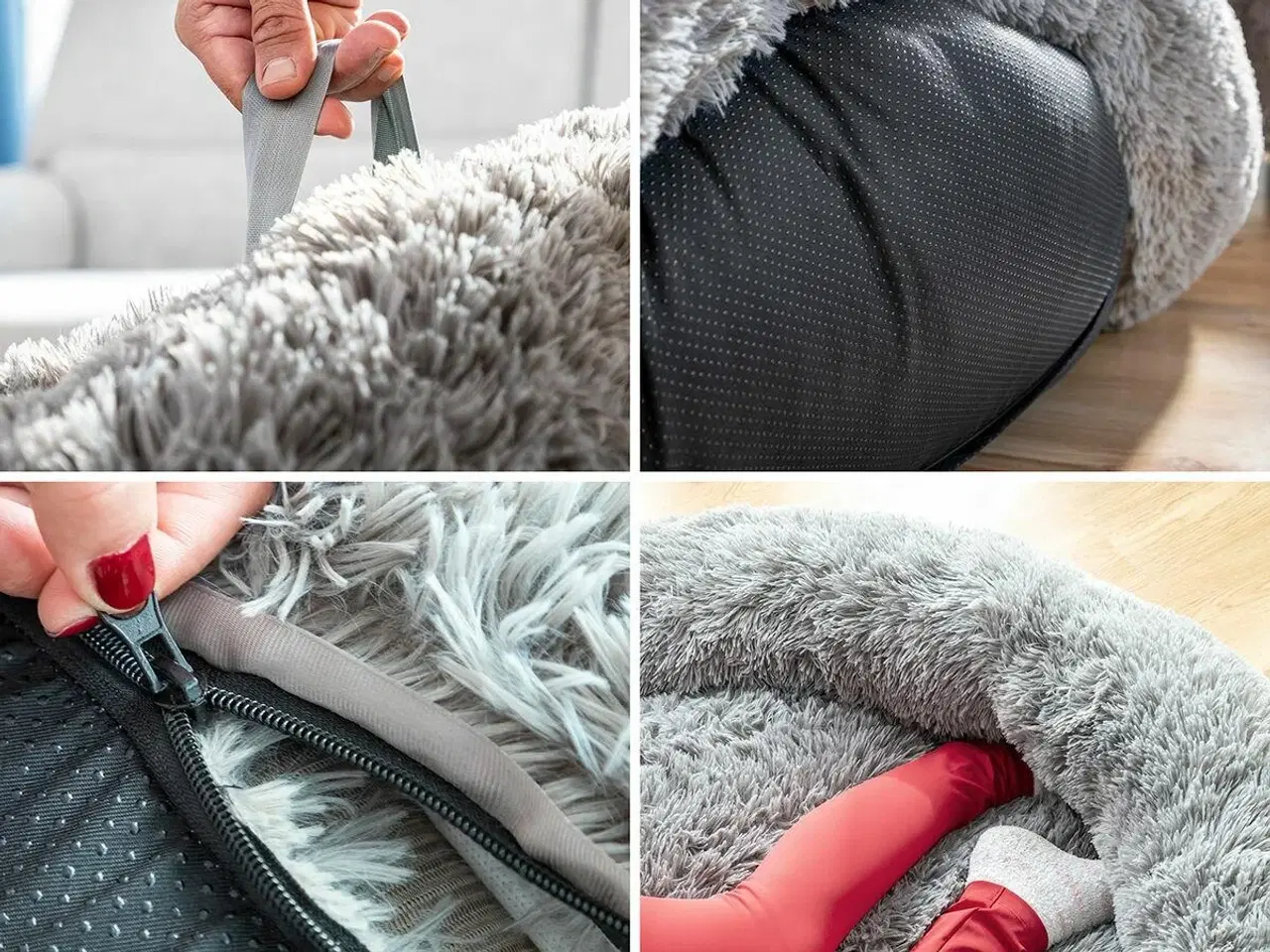 Billede 8 - Human Dog Bed XXL - Hundeseng til mennesker, grå |