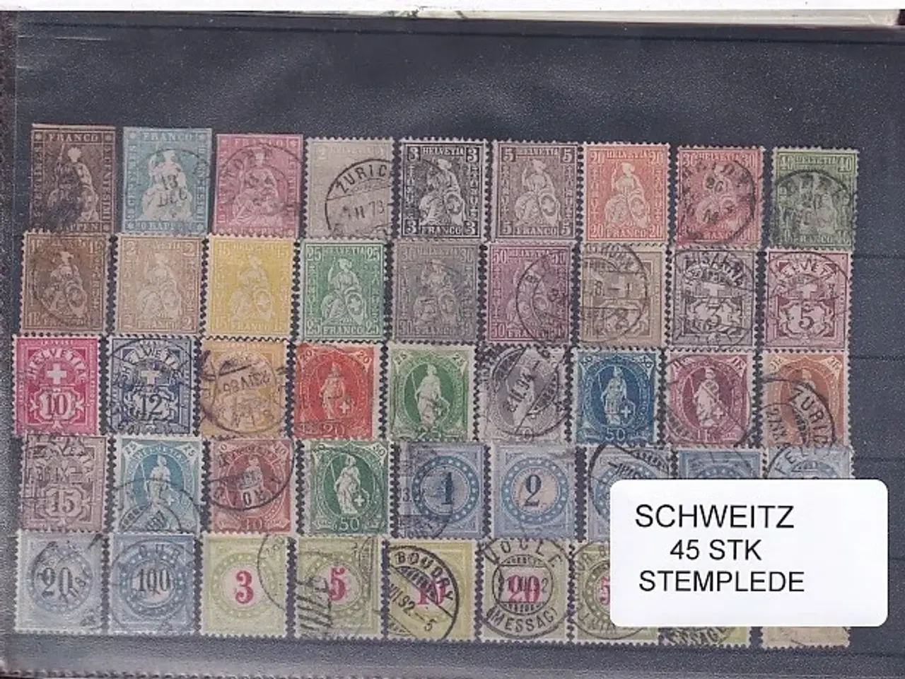 Billede 1 - Schweiz Samling - 45 stk. stemplet/Ustemplet - Kæmpe Værdi !