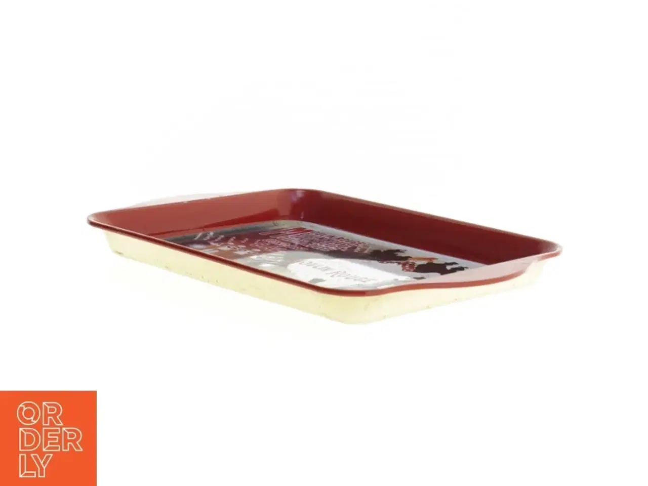 Billede 2 - Fad i emaljeret metal (str. 21 x 14 cm)