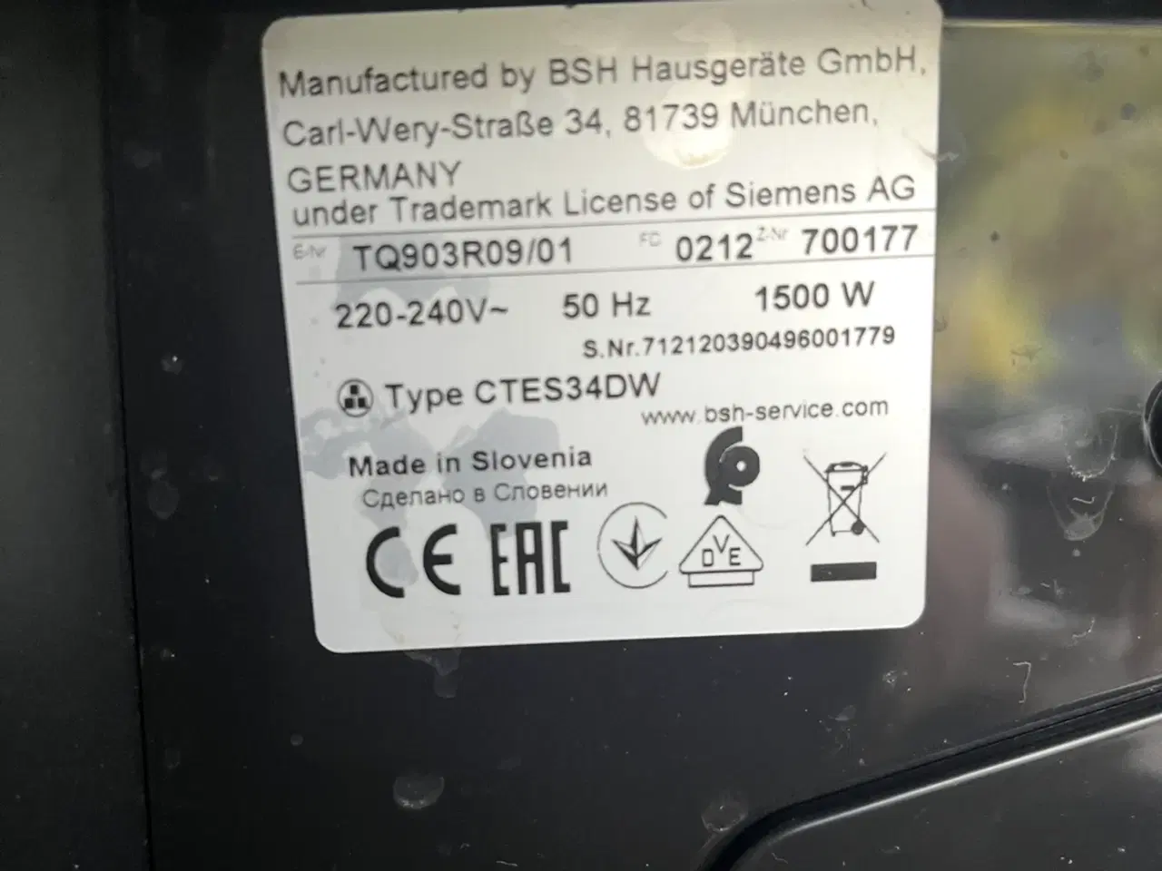 Billede 1 - Siemens kaffemaskine TQ903R09/01