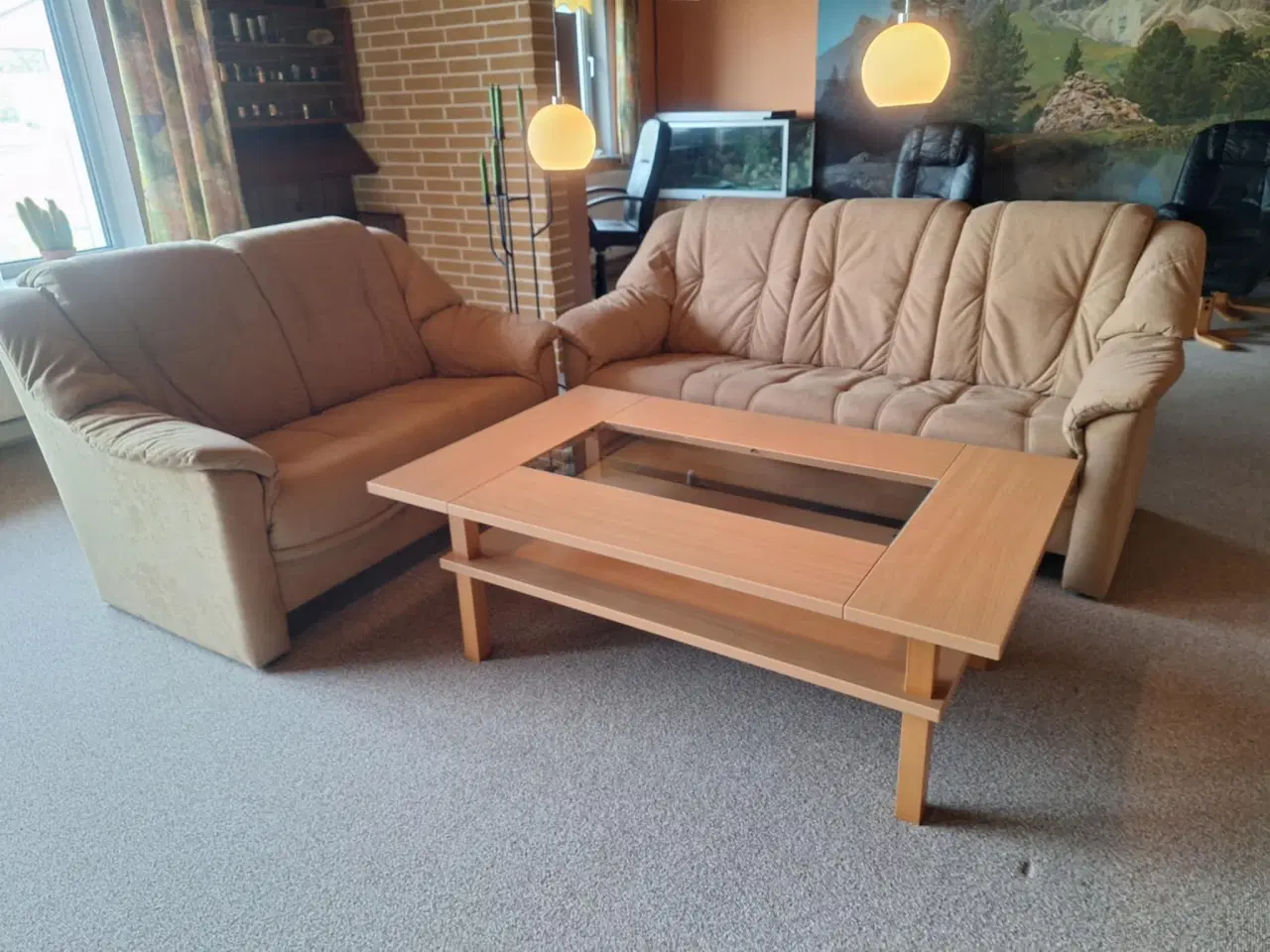Billede 5 - 2-3 persons sofa incl sofabord 