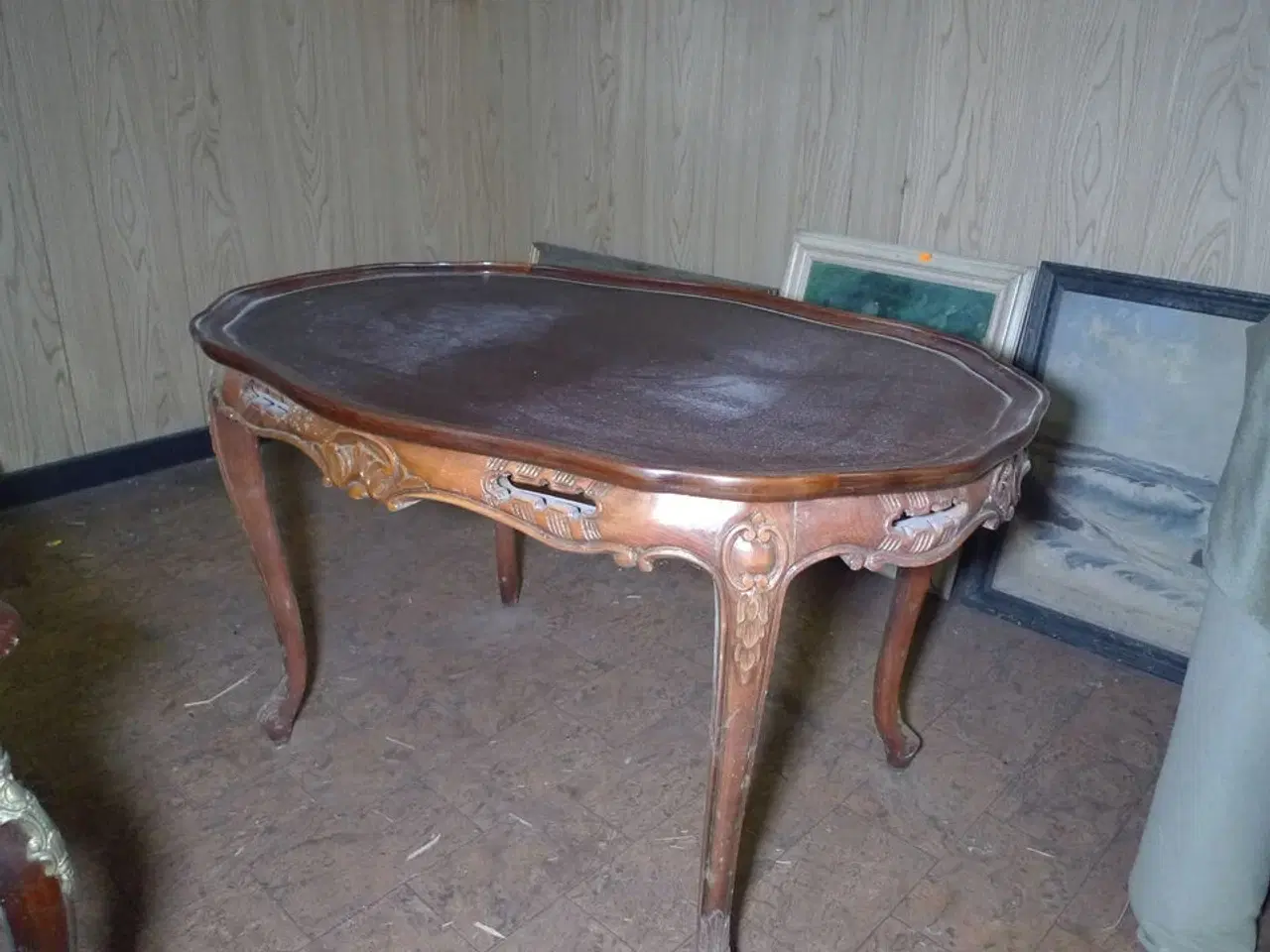 Billede 4 - 12 stk. møbler, sofa med ny stofrulle til ombetrækning