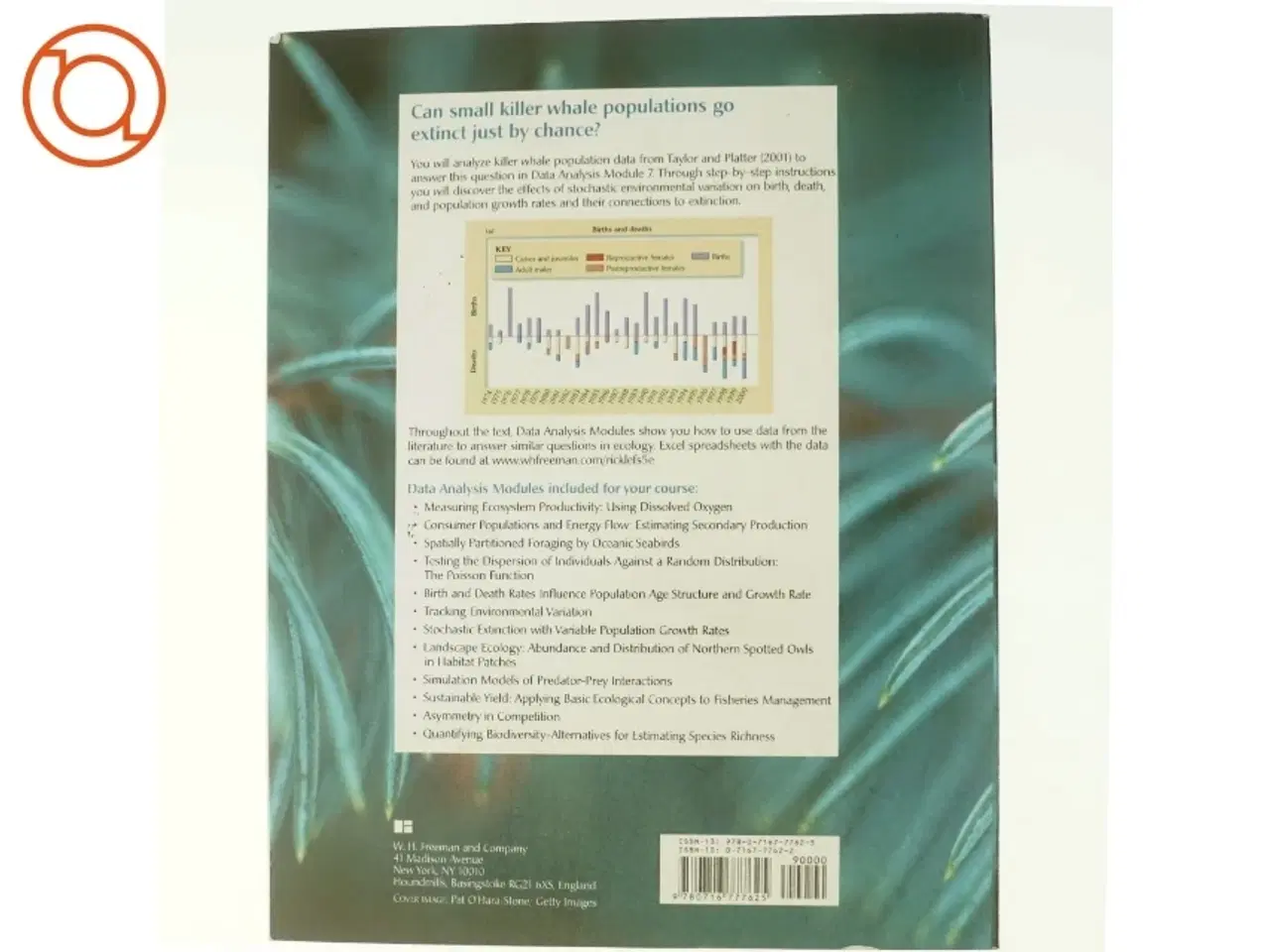 Billede 3 - The economy of nature : data analysis update af Robert E. Ricklefs (Bog)