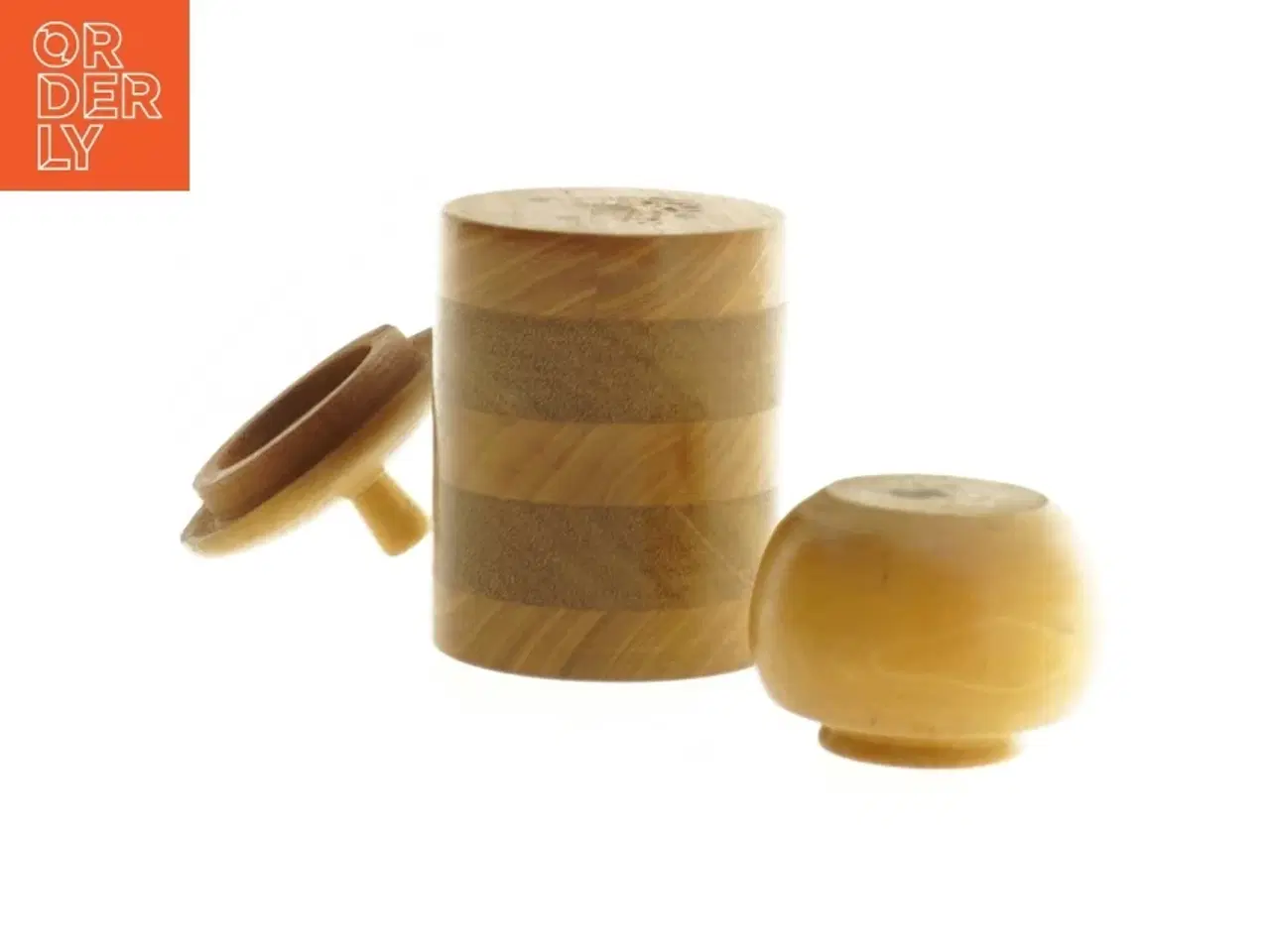 Billede 3 - Træbeholdere med låg (str. 10 x 6 cm og 5 x 4 cm)