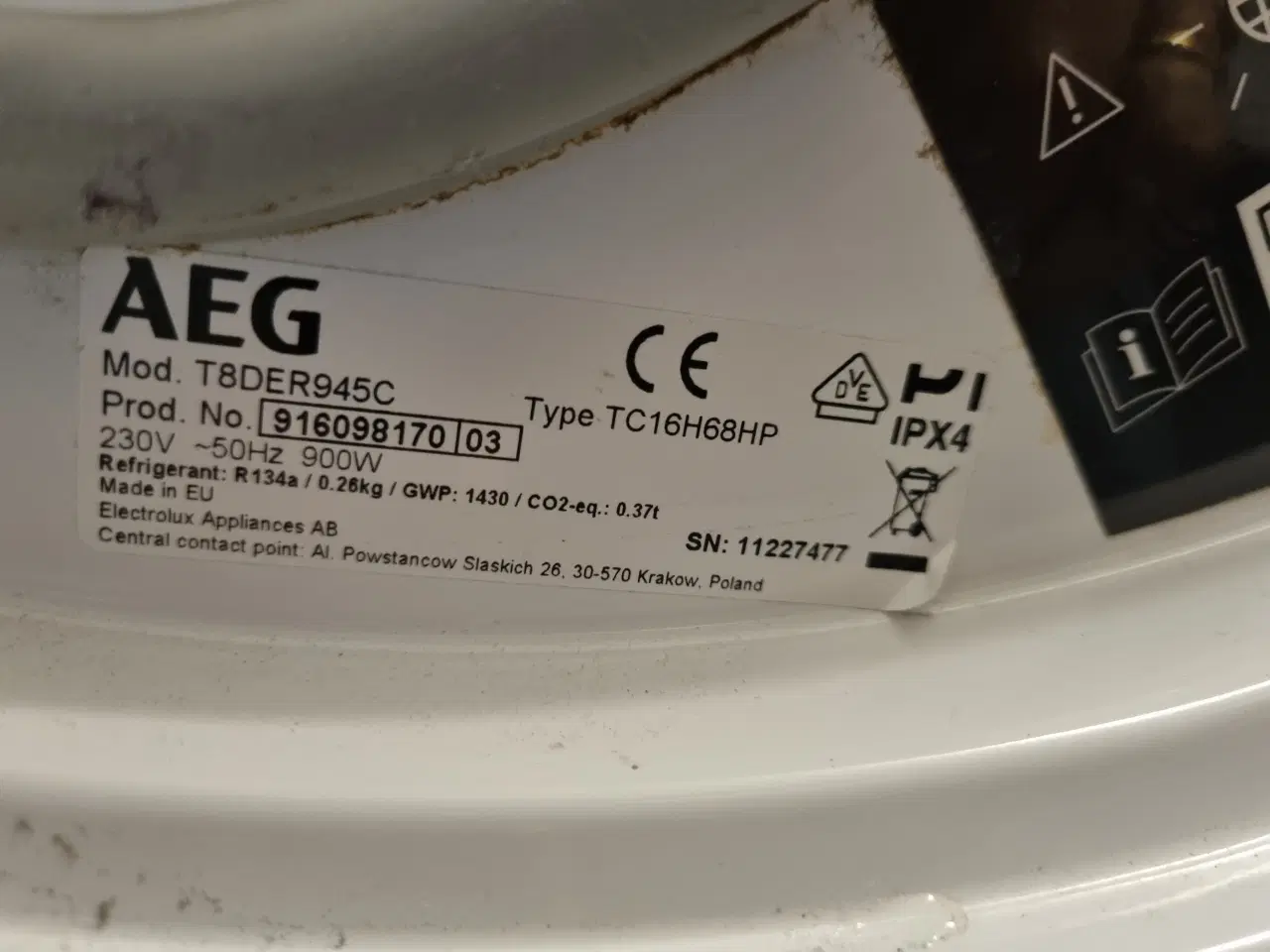 Billede 2 - Tørretumbler AEG 4 år.