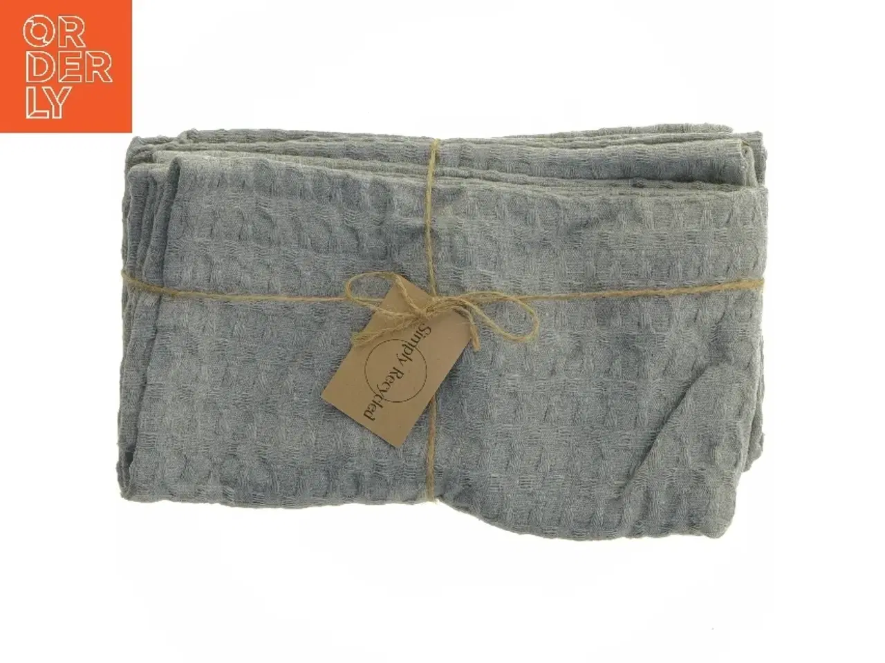 Billede 1 - Genbrugte tekstiler - Blå 70x53 cm (str. 2 styk. 70 x 53 cm)