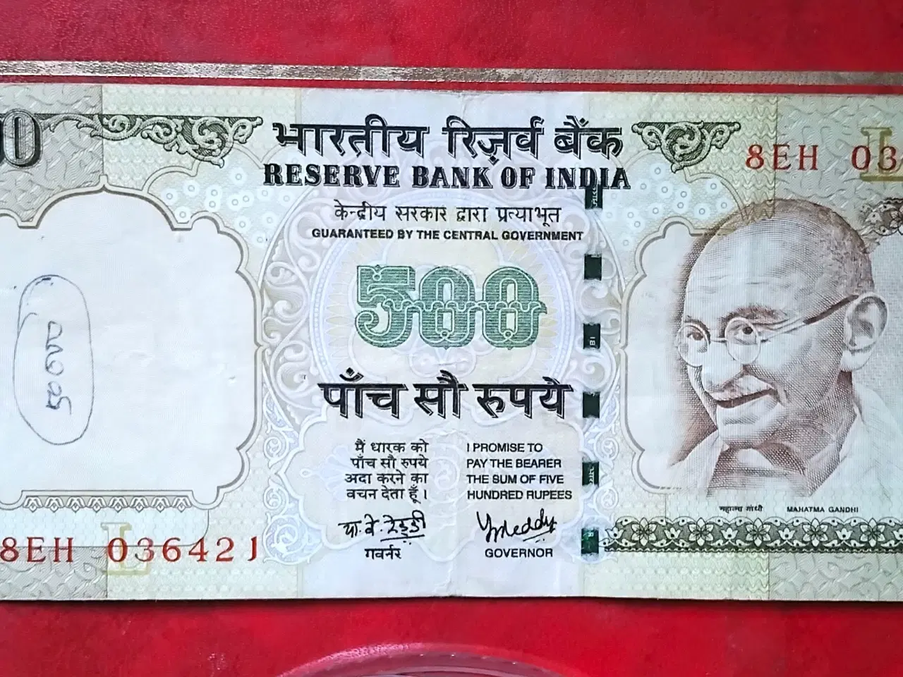 Billede 3 - INDIA INDIEN 500 RUPEES 2006 & 2008 Mahatma Gandhi