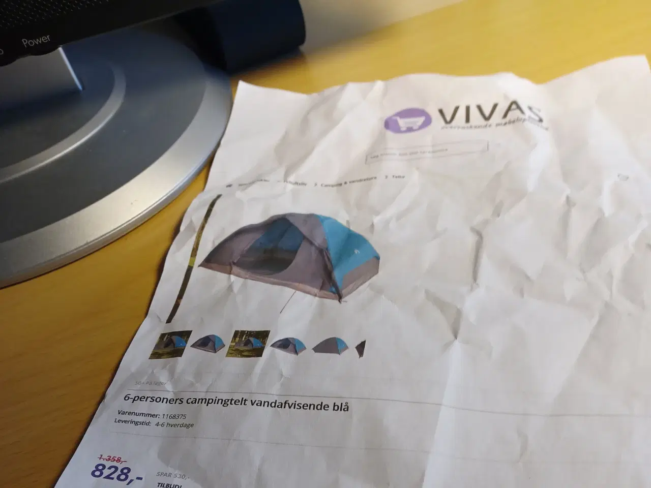 Billede 4 - 6 mands Vivas telt