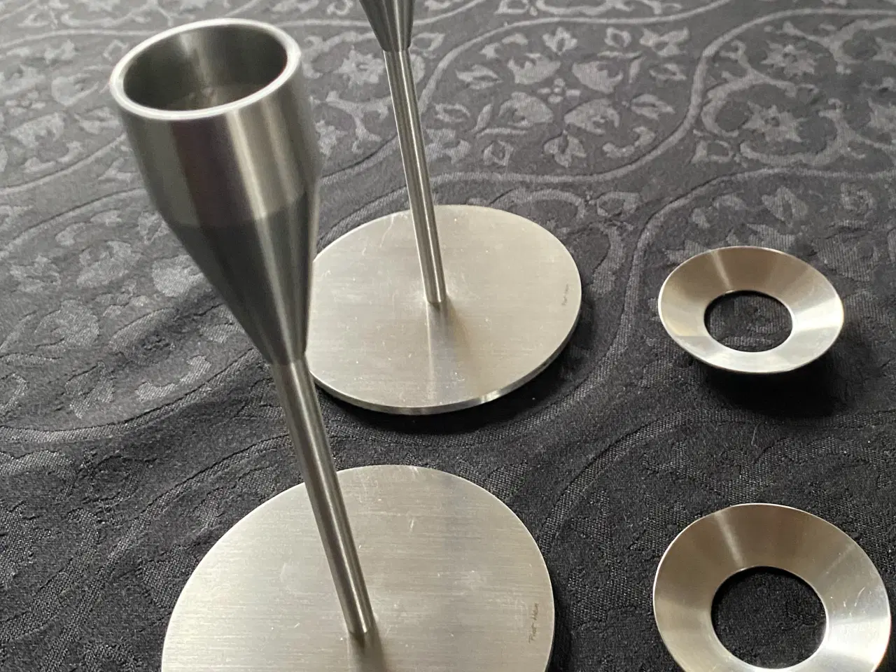 Billede 6 - Piet Hein lysestager m. Lysmanchetter