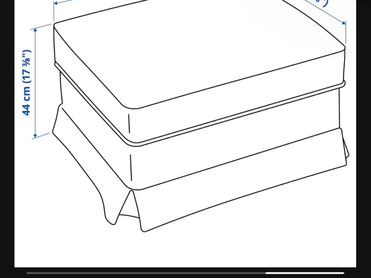 Billede 6 - taburet/puf med opbevaring