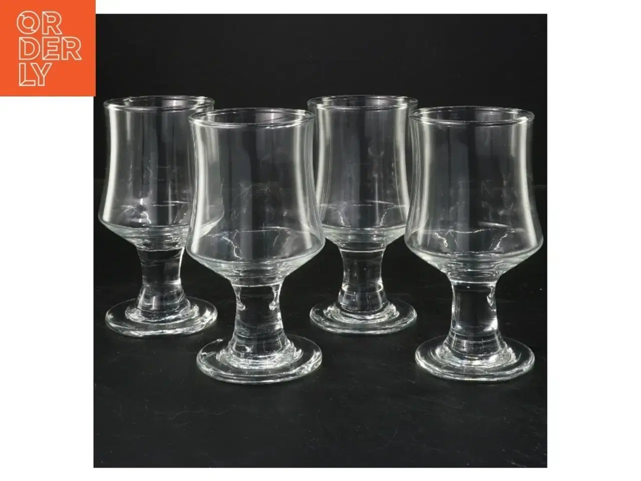Billede 1 - Sæt med 4 glas (str. 13x6,5 cm)