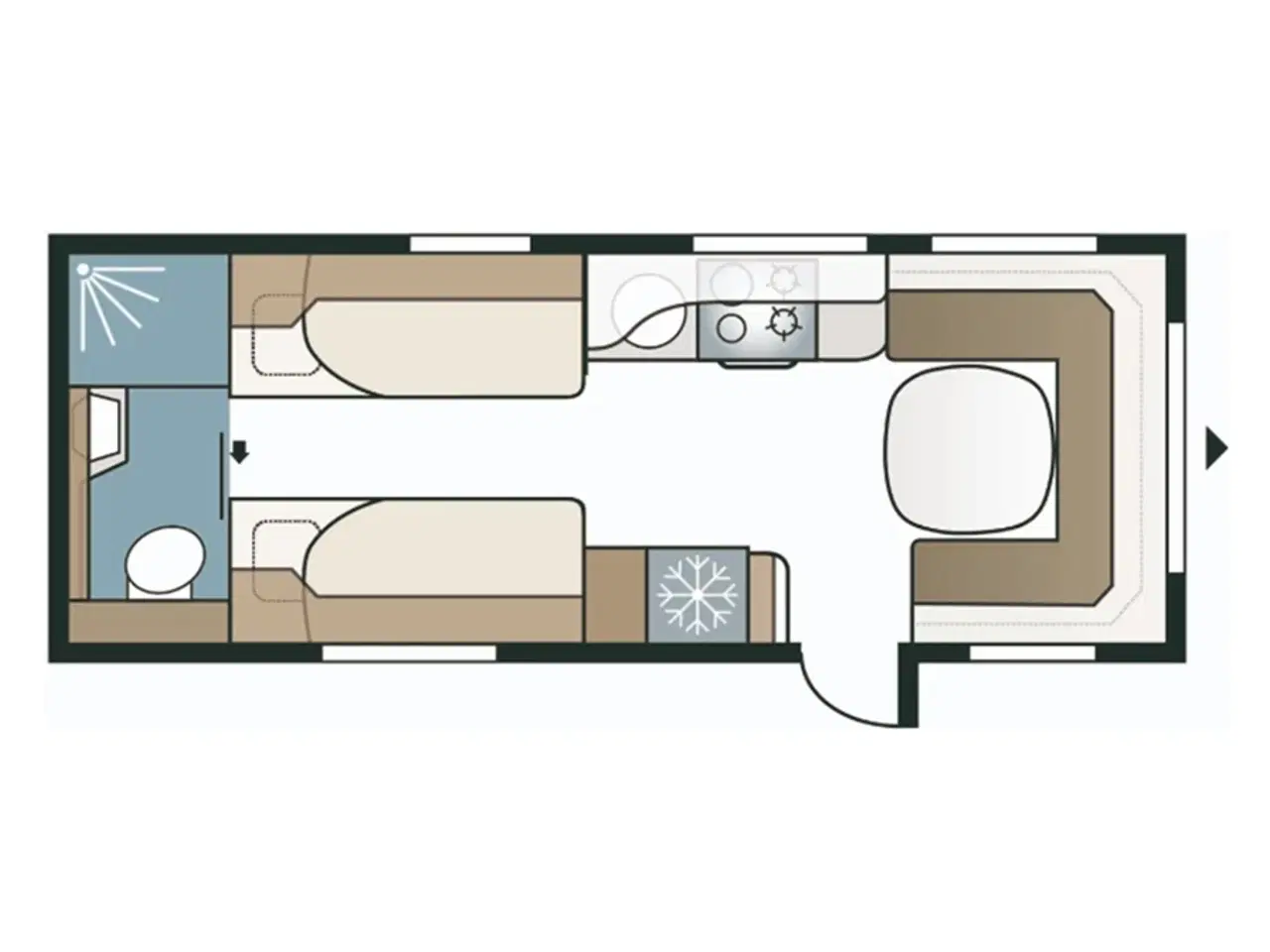 Billede 2 - 2026 - Kabe Imperial 630 E-TDL KS   Kabe Imperial 630 E-TDL KS 2026 - kan snart ses nu hos Camping-Specialisten.dk