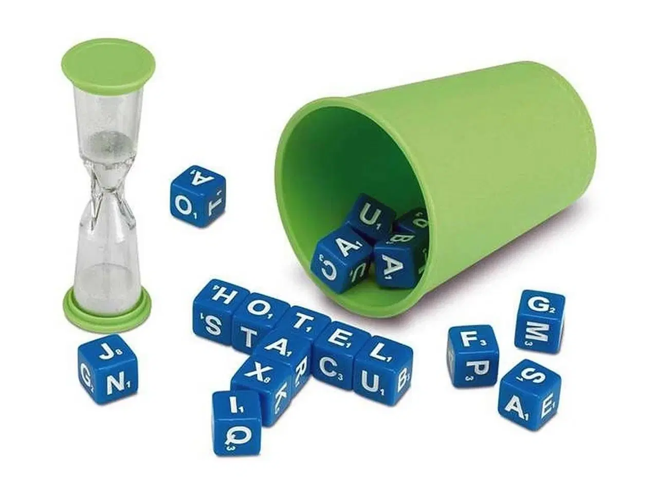 Billede 2 - Brætspil Cayro Cross Dices - bogstavsterninger til ordleg