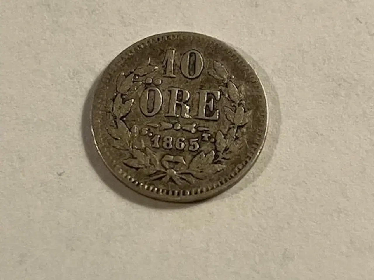 Billede 1 - 10 øre 1865 Sweden