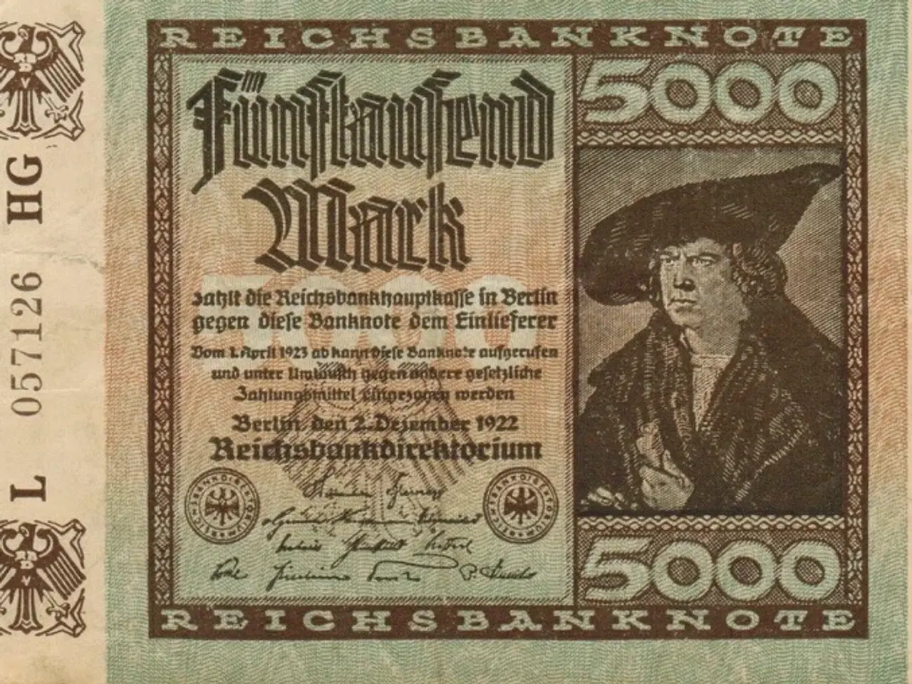 Billede 1 - 5000 Mark seddel