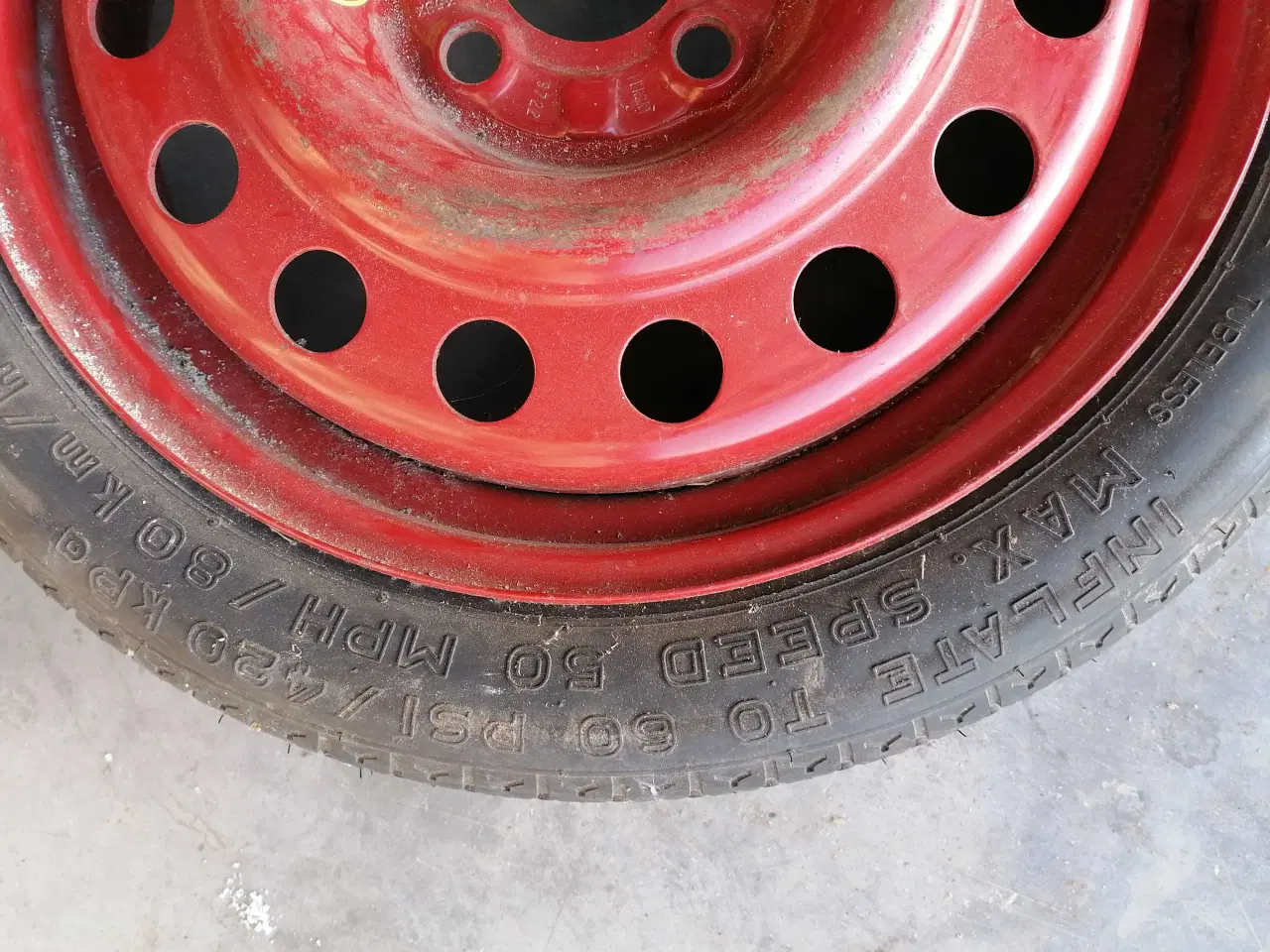 Billede 4 - Reservehjul / Nødhjul 16" SAAB Opel Peugeot