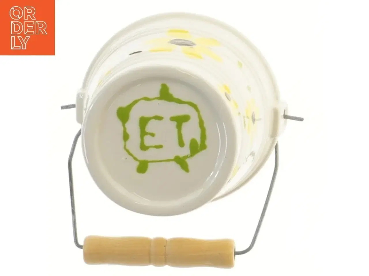 Billede 3 - Lille malet spand med håndtag (str. Ø 11 cm længde 10 cm)