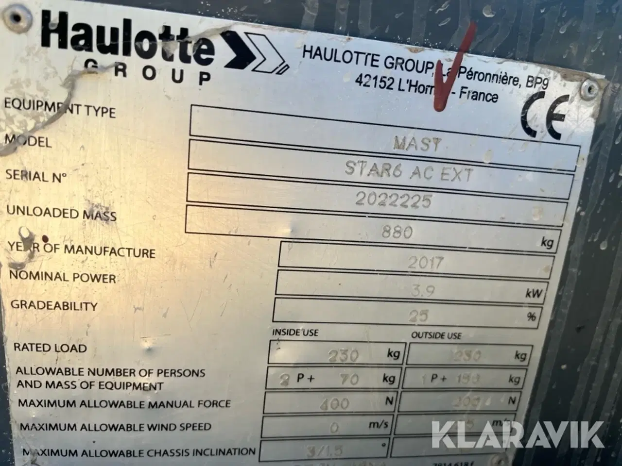 Billede 12 - Søjlelift Haulotte Star 6