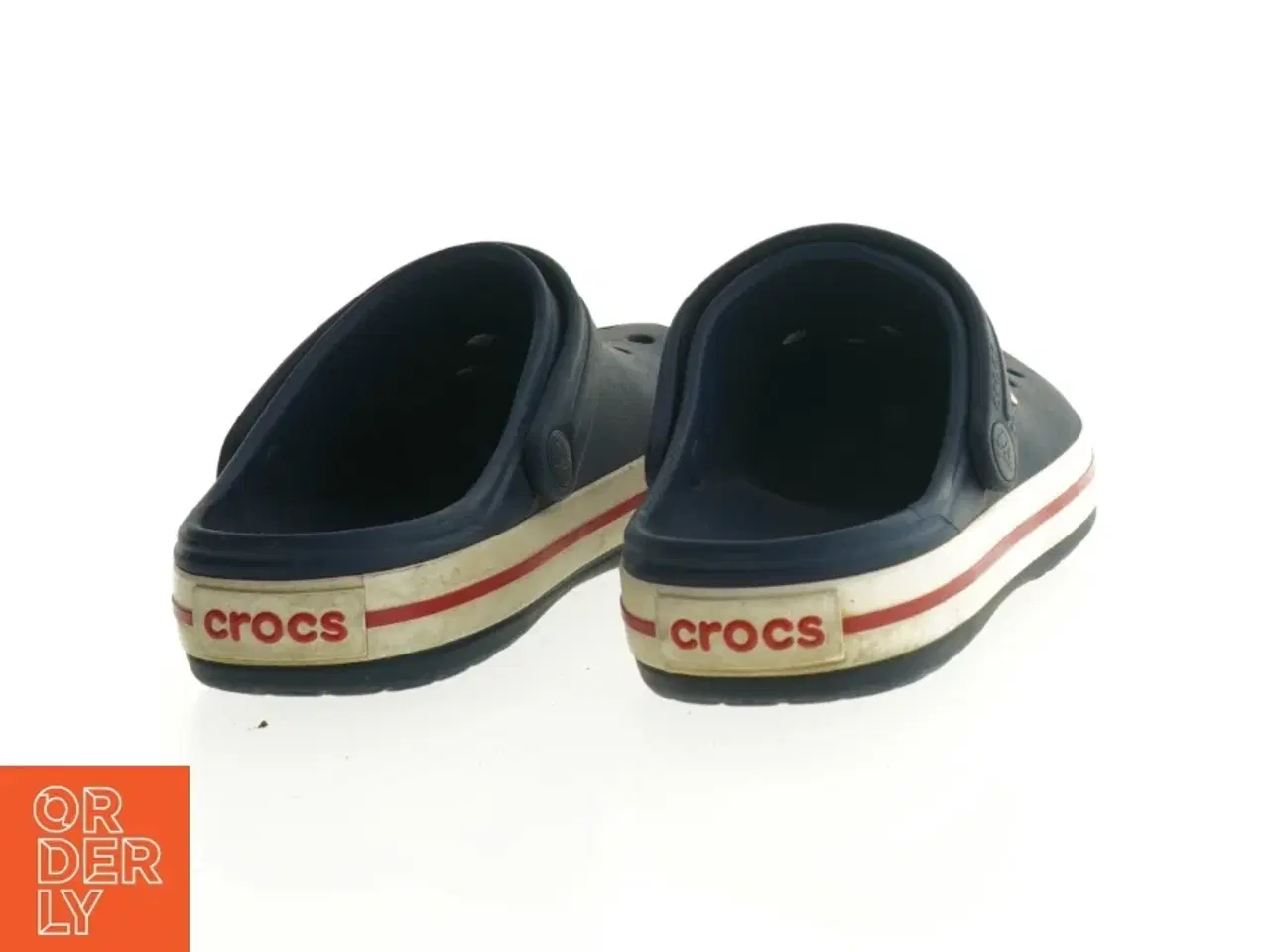 Billede 2 - Brugte navyblå Crocs med rød hvid kant fra Crocs (str. 2)