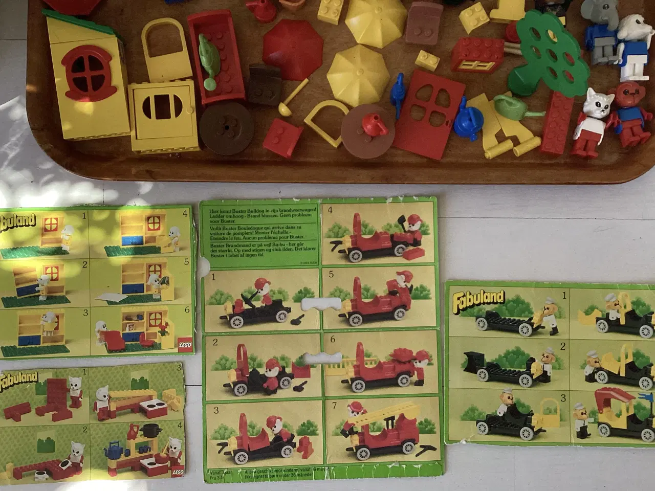 Billede 2 - Lego- Fabuland klodser, garage, køretøjer, figurer