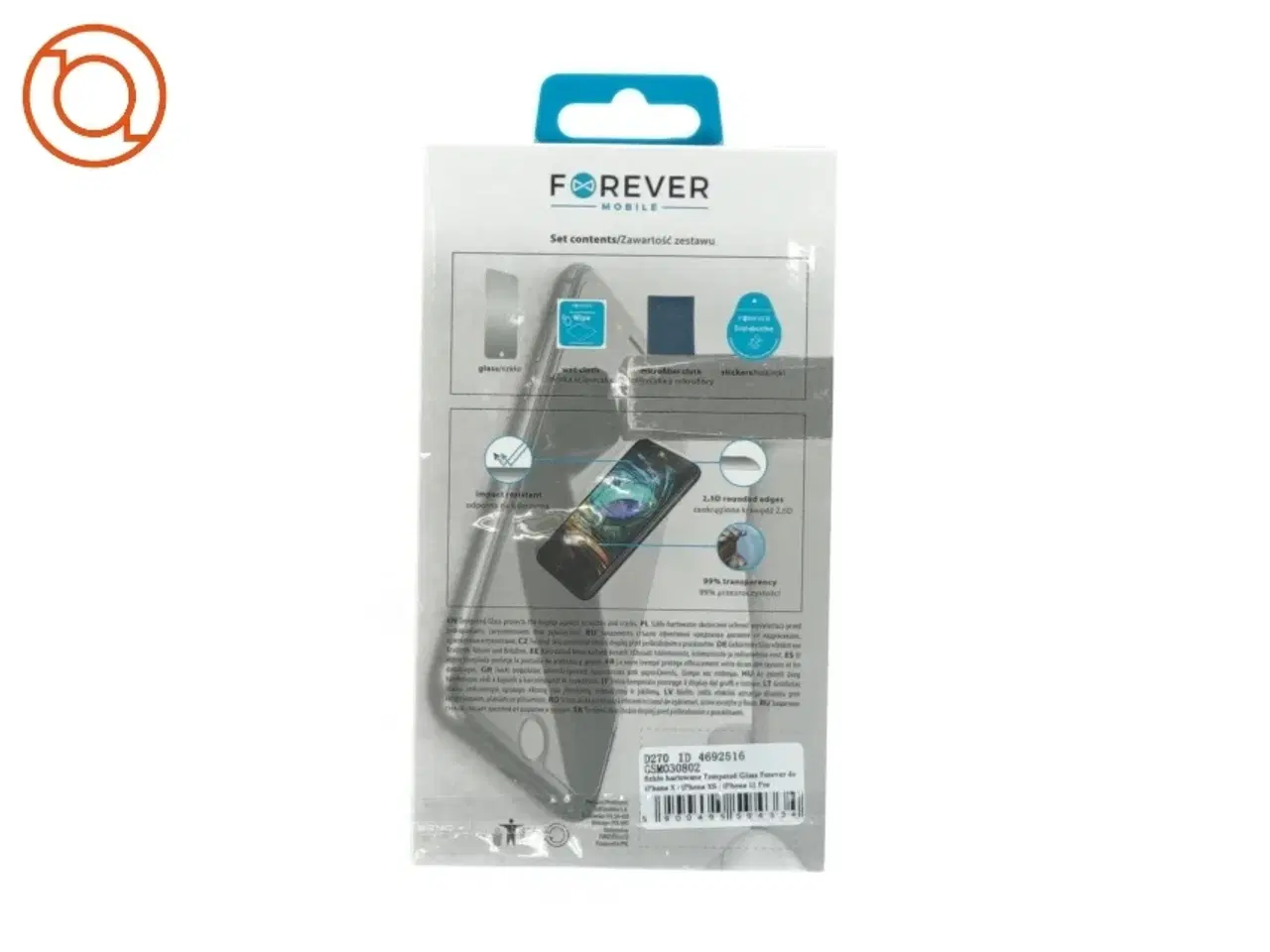 Billede 2 - Tempered et glas iphone 11 pro fra Forever Mobile (str. 18 x 10 cm)