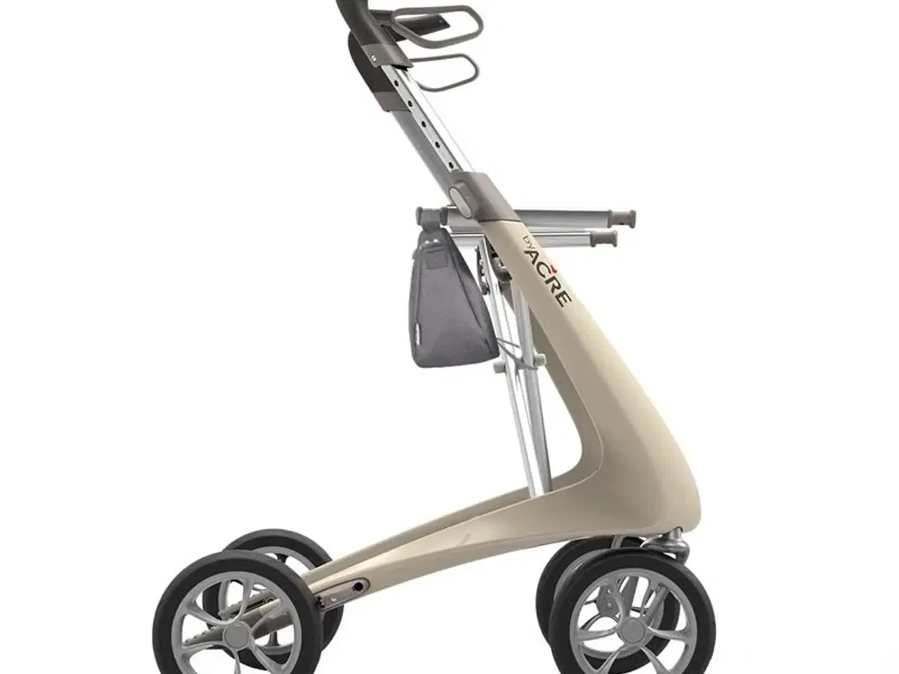 Billede 4 - Rollator - ByACRE Carbon Ultralight - Cremehvid - WIDE/KOMFORT