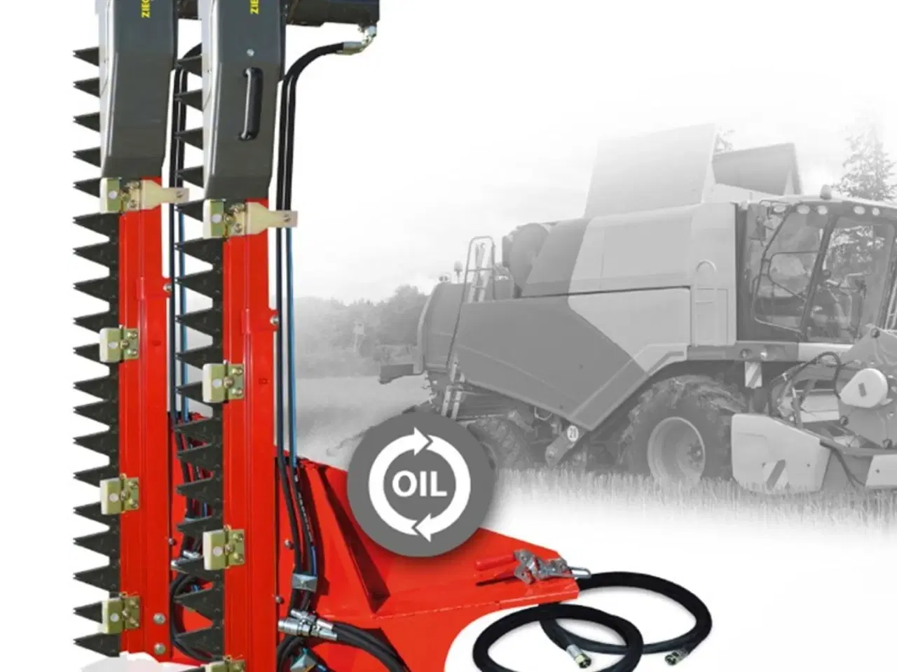 Billede 15 - Ziegler Raps fortssats, Raps bord ,rapeseed harvesting equipment, Rapstrennern 9150mm bord til John Deere630R skærebord