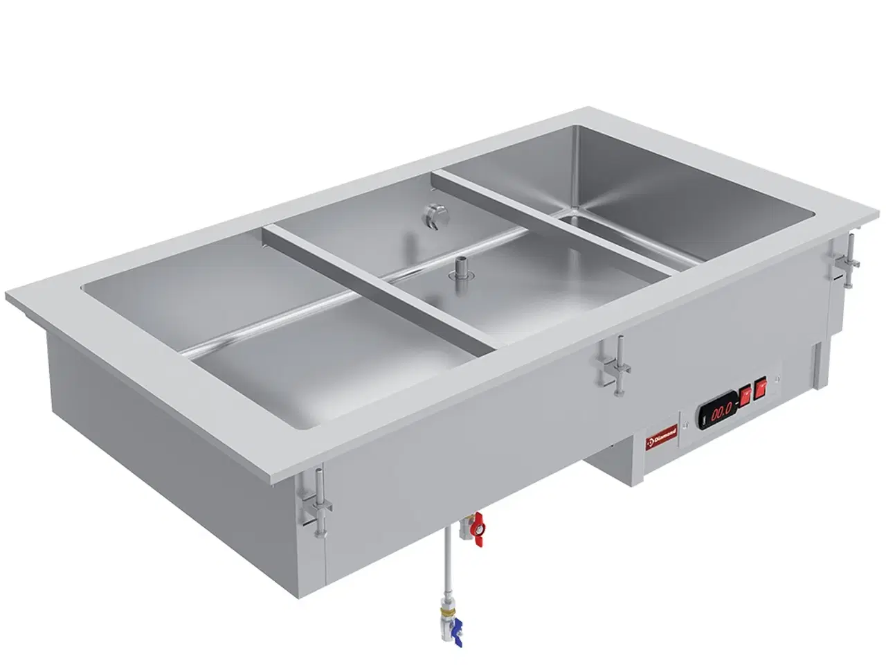 Billede 1 -  Indbygnings Vandbad Element – 3x GN 1/1