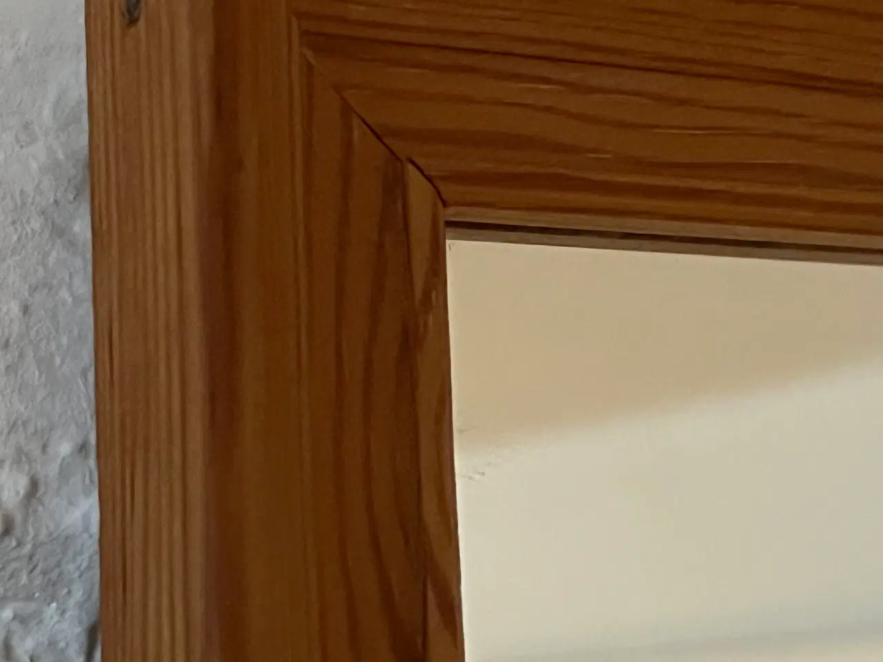 Billede 6 - Fyrretræsspejl i smukt retrolook – 110x45 cm