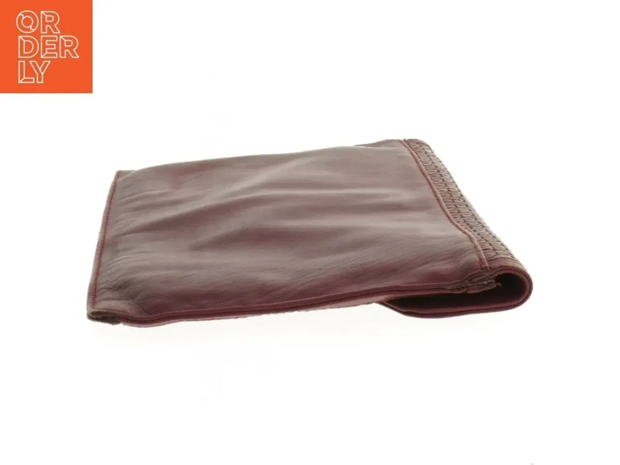 Billede 4 - Flet Læder Clutch Taske(str. 29 x 17 cm)