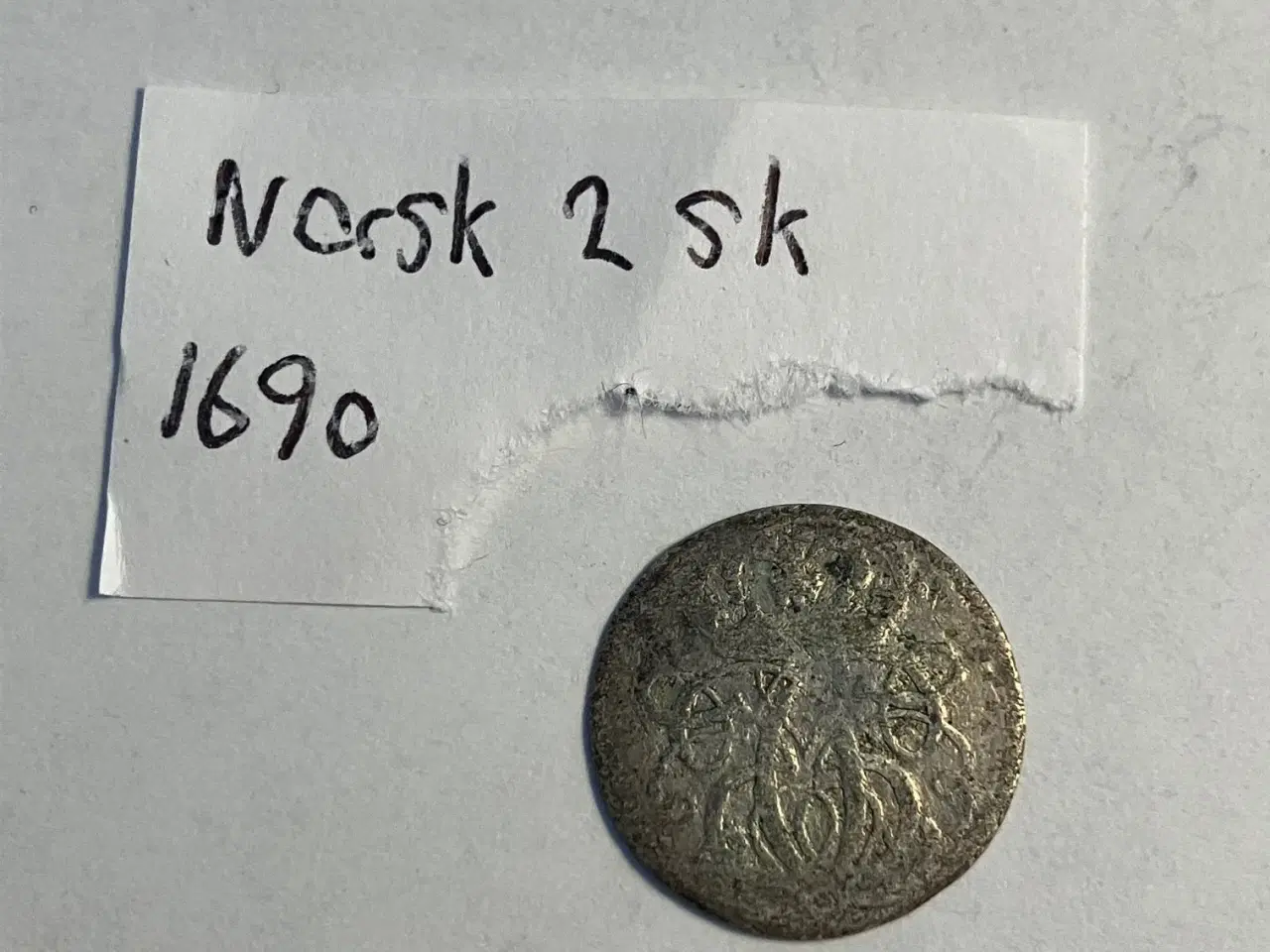 Billede 2 - 2 Skilling 1690 Norge