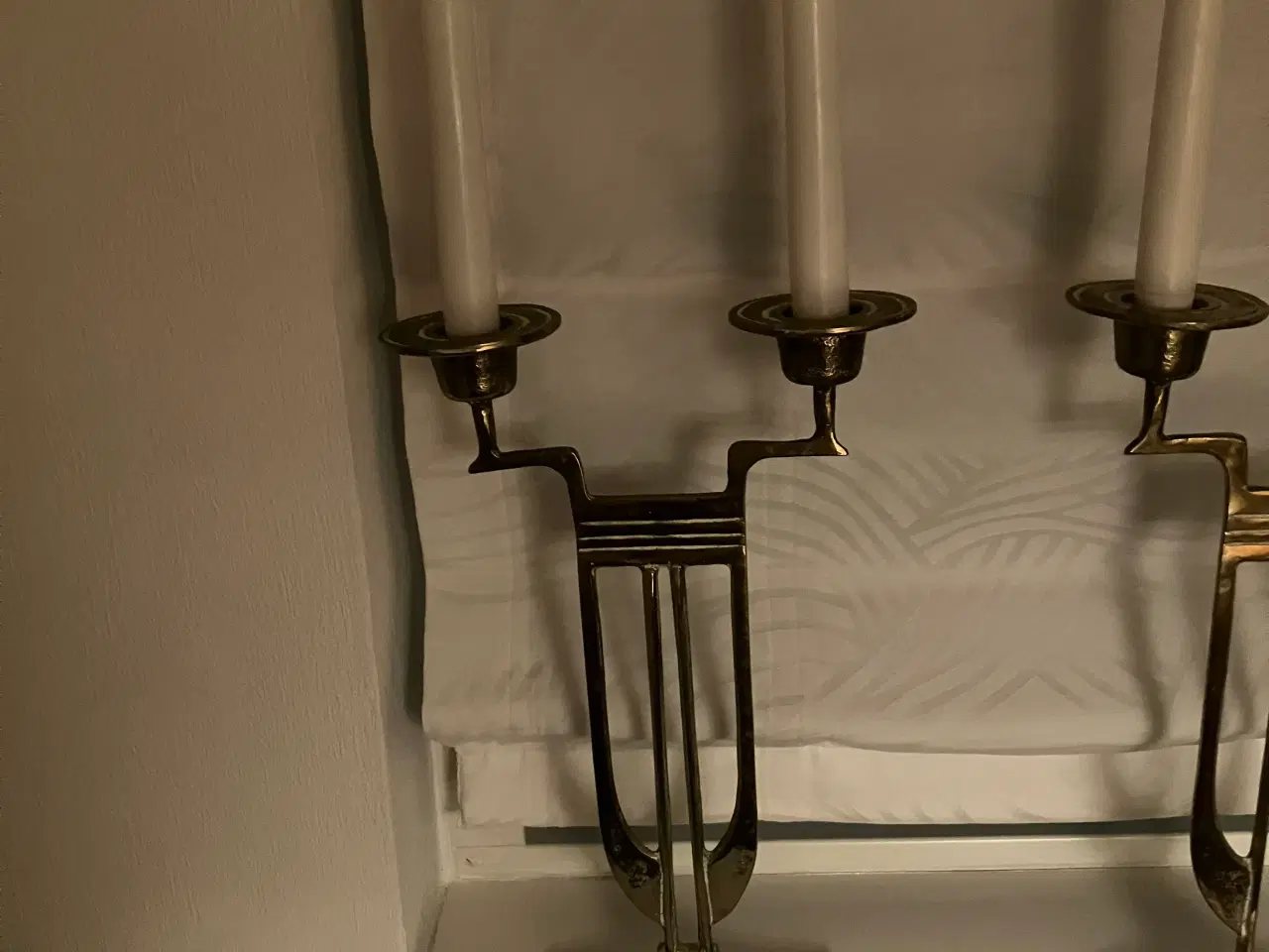 Billede 3 - To stk lysestager i messing