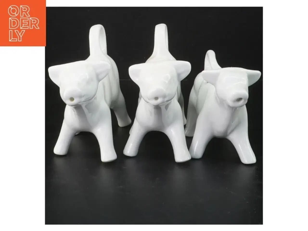 Billede 1 - Galzone mælke fløde kander formet som køer fra Galzone (str. 18 cm. og 18 cm. og 17 cm)