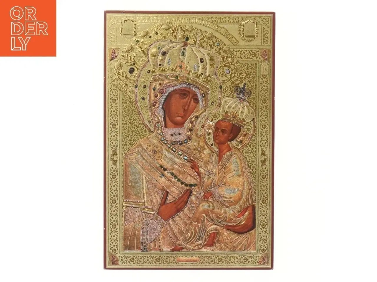 Billede 1 - Religiøs ikon tavle (str. 32x21 cm)