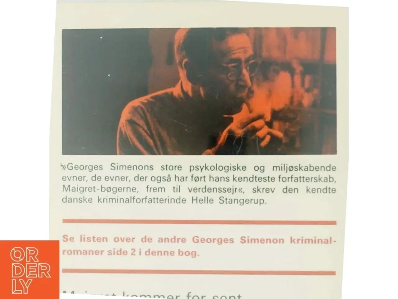 Billede 3 - Maigret kommer for sent af Georges Simenon (Bog)