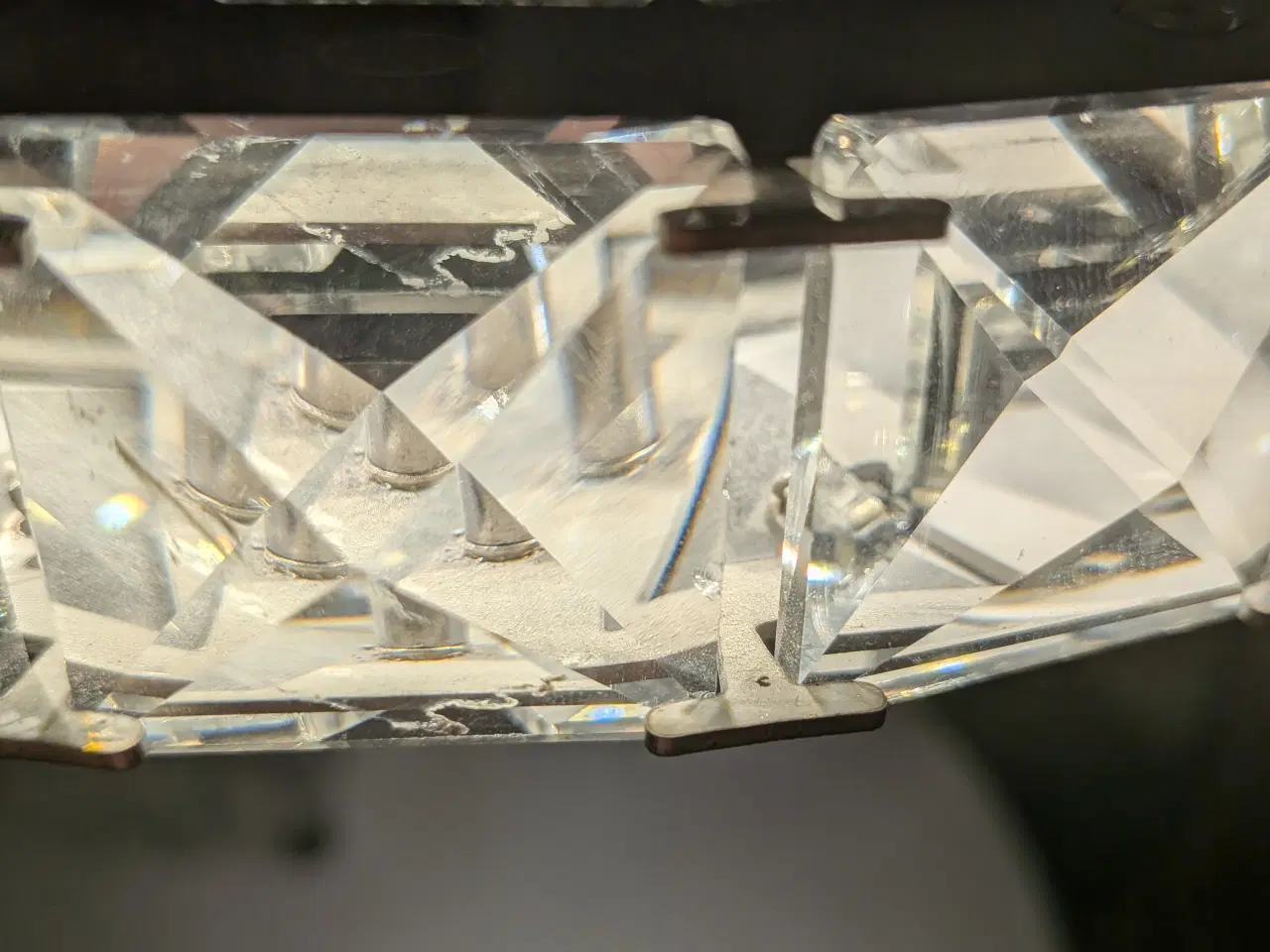 Billede 2 - Smuk oval krystal-pendel med integreret LED