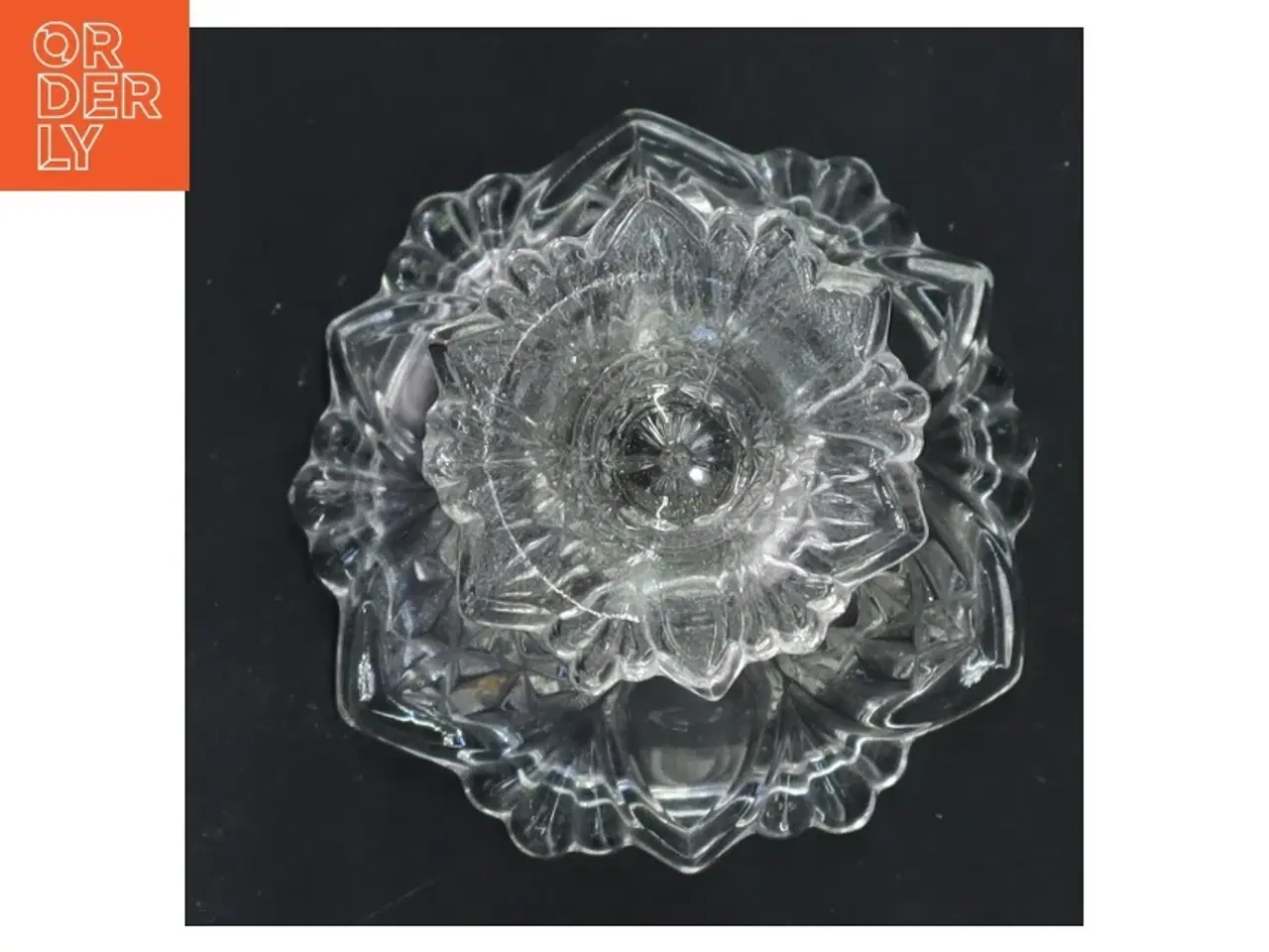 Billede 2 - Lysestage glas (str. 17 cm)