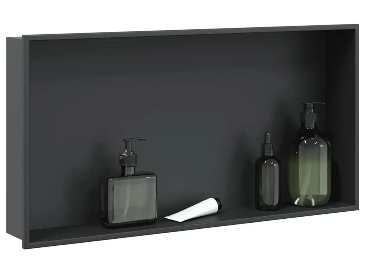 Billede 1 - Brusehylde 62x32x9 cm rustfrit stil matsort