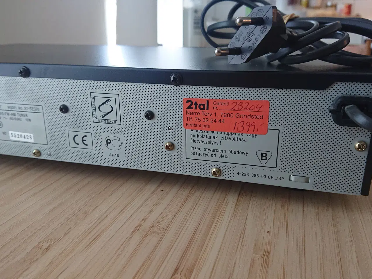 Billede 3 - SONY FM tuner ST-SE370