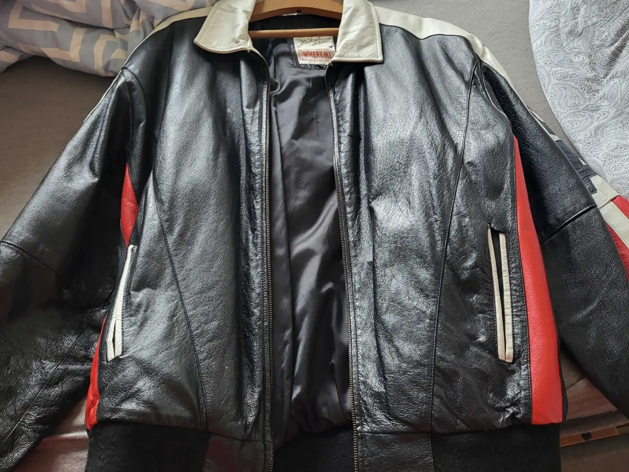 Billede 1 - Tung læder jakke
