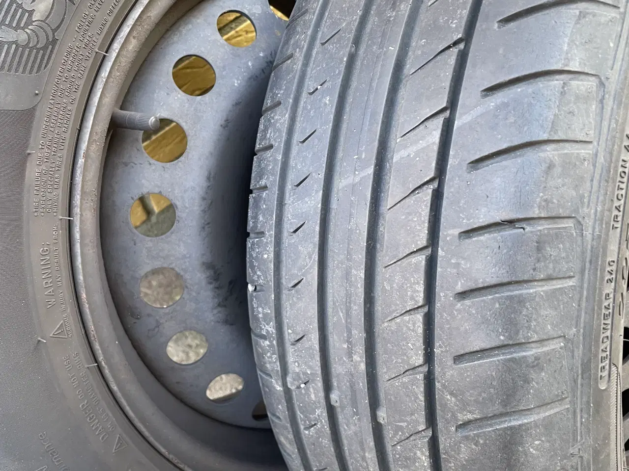 Billede 3 - 4 stk stålfælge med Michelin sommerdæk – 205/55 R1