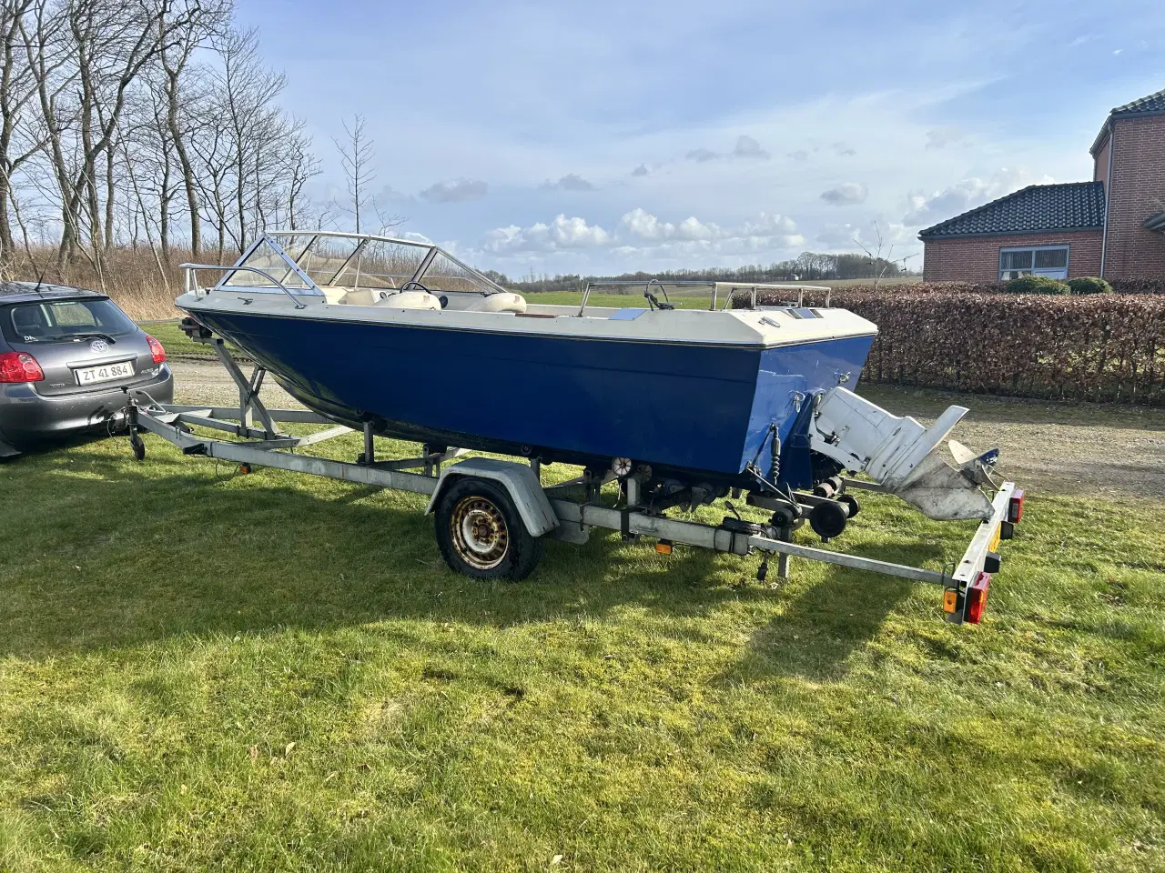 Billede 1 - Retro motorbåd med Trailer 