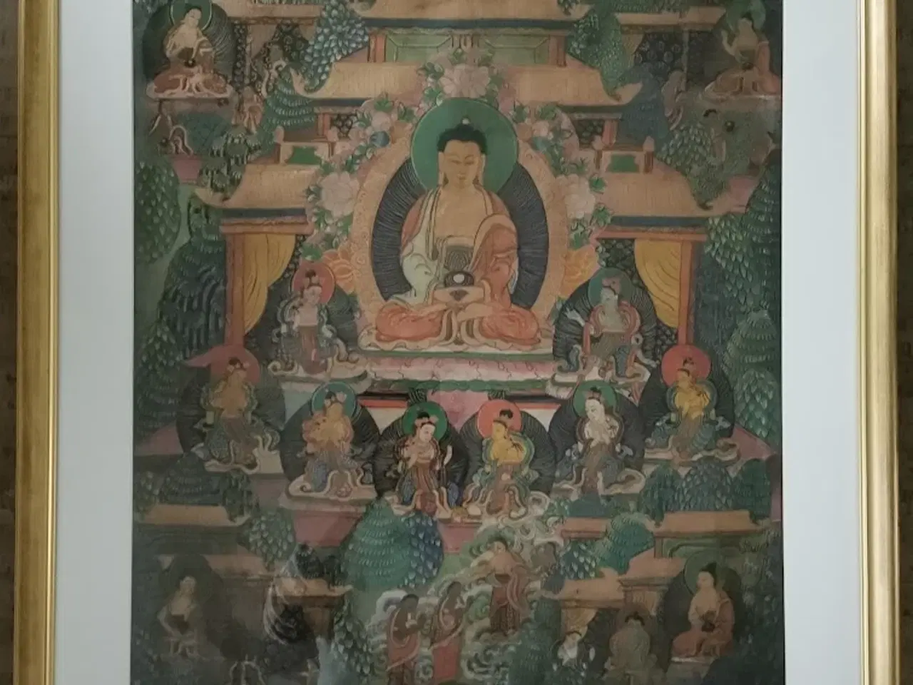 Billede 2 - Antik Tibetansk Thangka