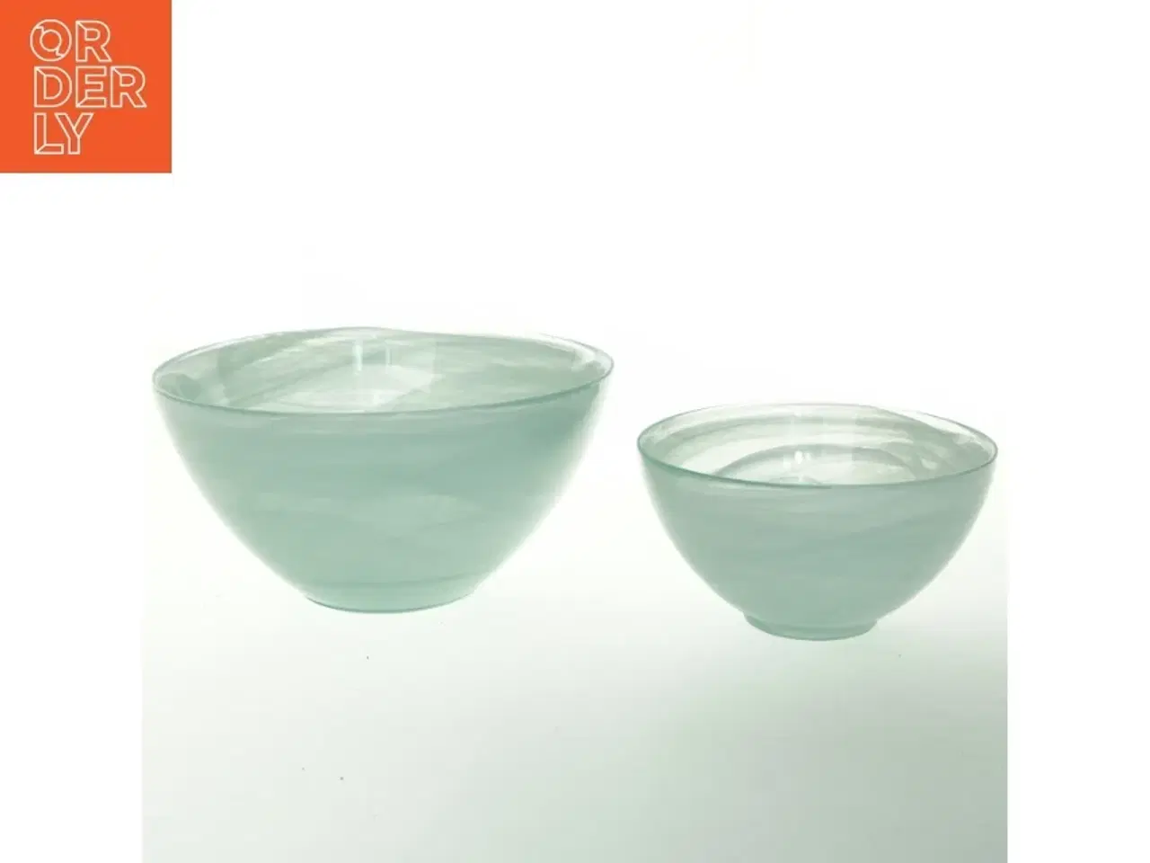 Billede 1 - Sæt af glas skåle (str. Ø. 22 cm. ø. 16 cm)