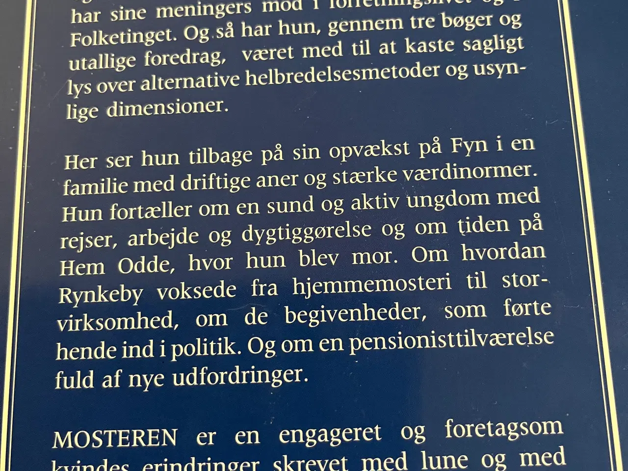 Billede 2 - Mosteren- et liv med udfordringer  